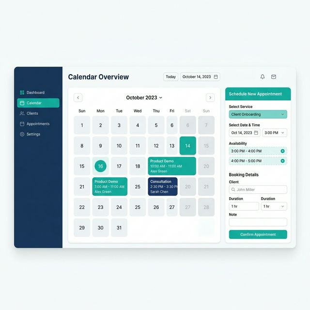 Interfaccia Appuntamenti